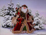 Santa Claus In The Forest