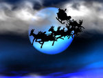 SANTA OVER THE MOON