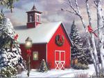 christmas barn
