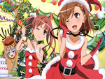 To Aru Majutsu No Index Characters in Santa Costume