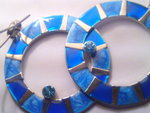 Blue earings