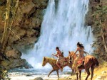 indians at the falls