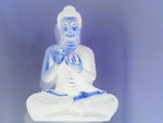 cross legged Buddha negative pattern