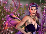 Purple Floral Fairy