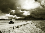 Stormy Desert Road