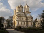 Curtea de Arges monastery in spring time