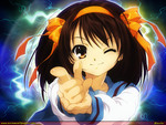 haruhi's gun finger