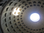 Oculus in Pantheon in Rome