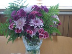 flower arrangement with vase
