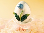 Flower on an egg