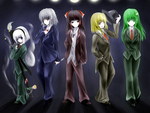 Touhou Girls In Suits