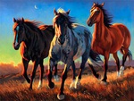 Painting - Three Horses
