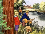 Painting - Fishing