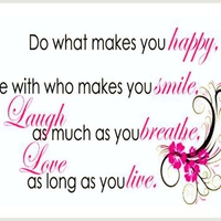 Words for a happy life