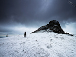 Haytor Rocks in the Snow