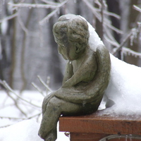 Angel in contemplation