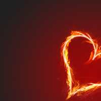flaming heart