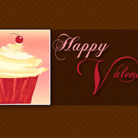 Happy Valentine's Day Cupcake