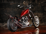 Harley panhead, with a springer frontend
