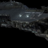UNSC Spirit of Fire in space