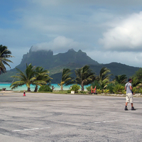 Arriving at Bora Bora