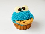 Cookie Monster Cupcake