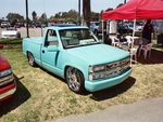 LIGHT BLUE CHEVY SHOW TRUCK