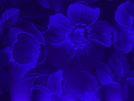 Glowing Blue Flower