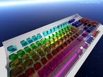 Colourful cmputer keyboard