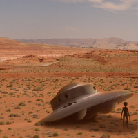 UFO desert crash