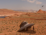 UFO desert crash