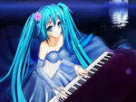 miku playing piano