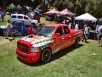 orange dodge showtruck