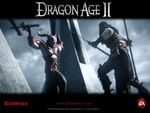 Dragon Age 2 - "Melee" Official Wallpaper (Widescreen)