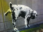 Banksy Dog Whizz