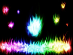 Rainbpw Flames Explosion