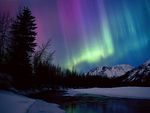 Northern Lights over Portage River Valley, Alaska