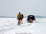 VW in the snow