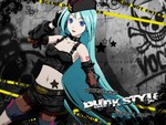 Miku Punk on Wall
