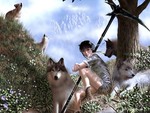 girl and wolves