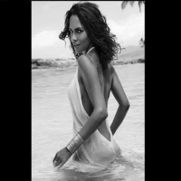 Halle Berry black and White