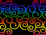 Coloured Curl Pattern