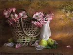 basket of pinks