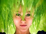 green hair