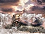 MERMAID IN WAVES