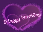 PURPLE HAPPY BIRTHDAY