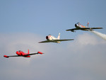 Shooting Star, Fury, and Sabre in Flight