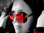 red sunglasses