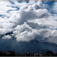 Unusual clouds over Mt Babadag, Turkey