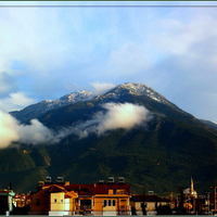 Clouds over Mt Babadag, Turkey.
